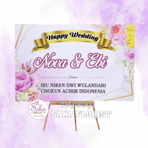 Papan Happy Wedding 250