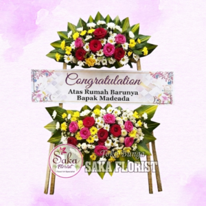 Standing Flower Krans Congratulation (sf400i)