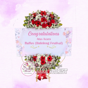 Standing Flower Krans Congratulation (sf600f)